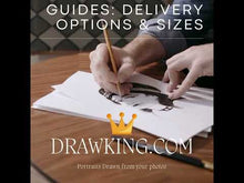 Load and play video in Gallery viewer, Black & White Portrait (as a character)